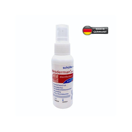 Schülke Desderman pure Alcoholic rub for hygienic and surgical hand disinfection. 100ml